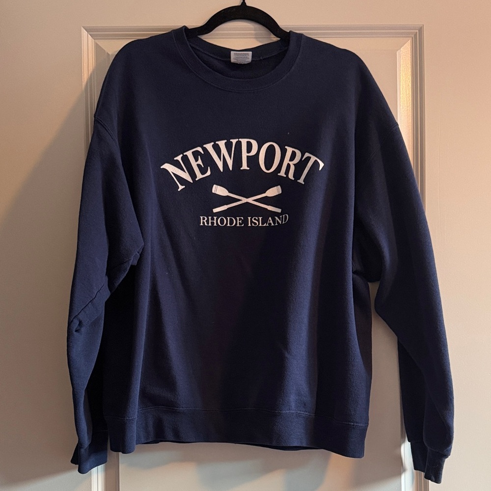 Navy Blue Newport Rhode Island Men's Sweater